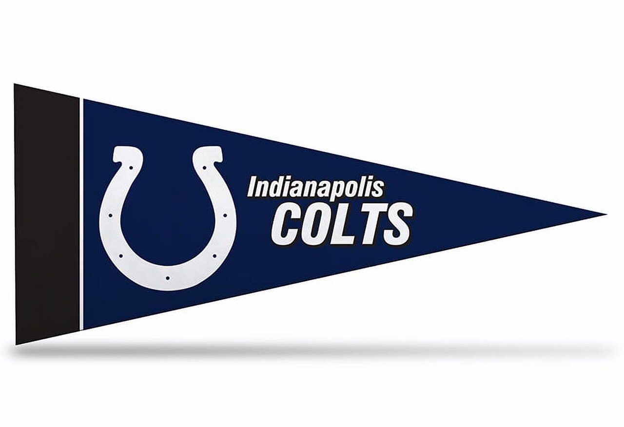 8 Pack Colts Mini Pennants, 4" x 9" - Licensed By Rico
